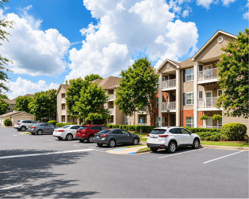 Strata properties and shared parking areas